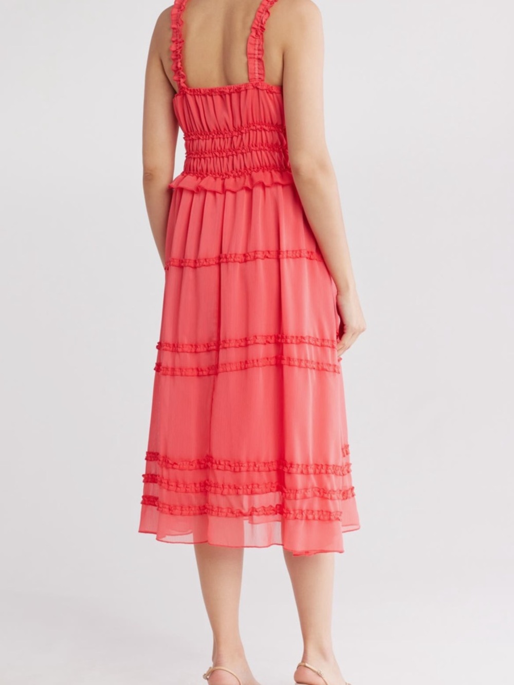 Wishlist Red Ruffled Strap Sundress - Picture 5 of 5